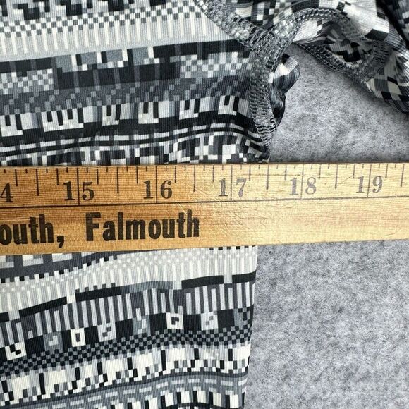 Nike Pro Hyperwarm Top Womens L Black Gray Bit 1/2 Zip Thumbholes Run Dri-Fit - Picture 10 of 15